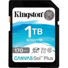 Kingston SD 1TB Canvas Go Plus 170/90MB/s CL10 U3 V30