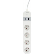 Gembird Smart power strip Tuya 4xFR 2xUSB-A 1xUSB-C white