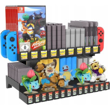 JYS Organizer / Game Stand for GAME BOY / SNES / N64 / NES / FC / SFC / HVC-MR / NDS3 / 3DS and Console for Nintendo Switch / Switch OLED / NS198.