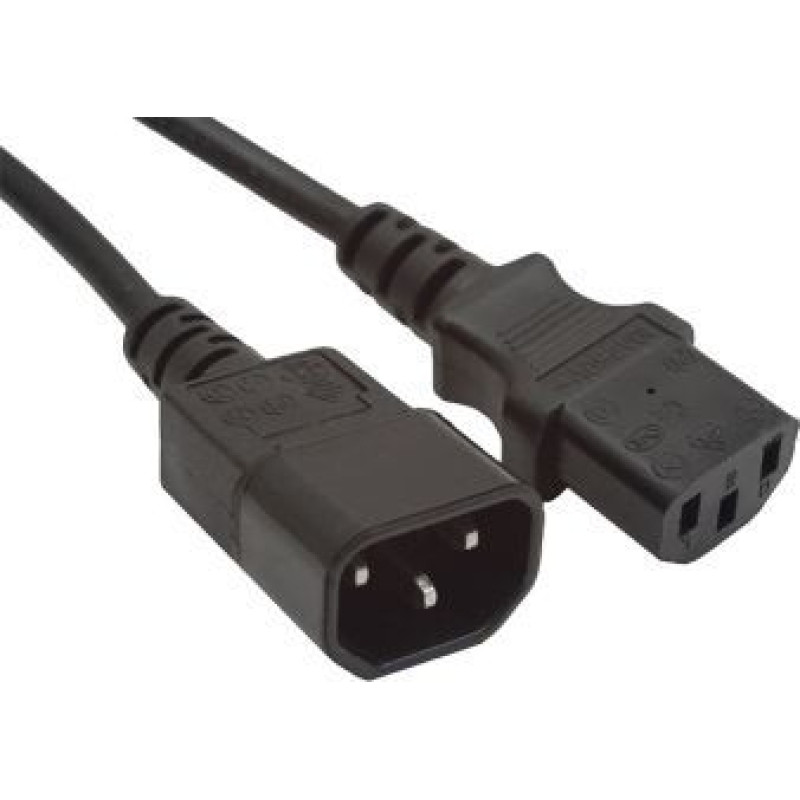 Przedłużacz zasilania Gembird VDE IEC320 C13/C14, 3 m (gruby) (PC-189-VDE-3M)