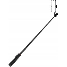 Hurtel Selfie stick Selfie stick WC1Y2S telescopic 1.3m aluminum alloy tripod with phone holder - black