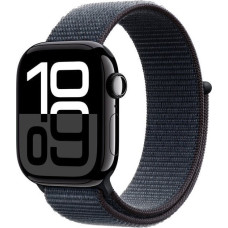 Apple Smartwatch Watch 10 GPS 46mm Jet Black Alu Sport Loop Navy Blue (MWWR3).
