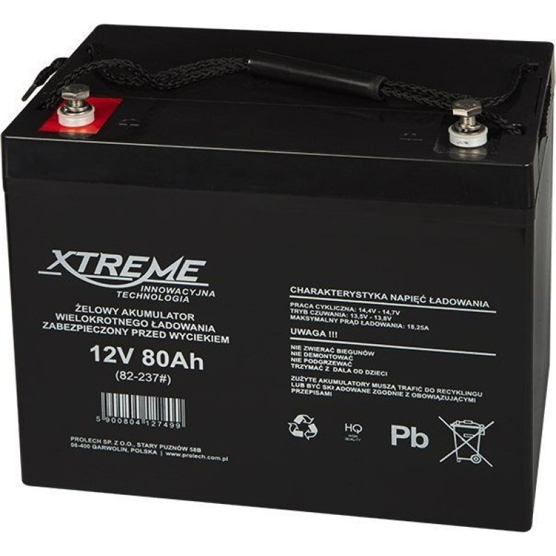 Blow Gel battery 12V 80Ah XTREME