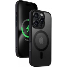 Crong Case with MagSafe do IP 16 Pro Max Hybrid Frost MAG Cover (black)