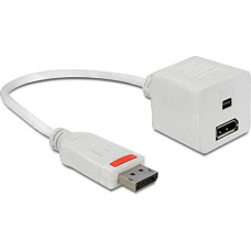 Delock DisplayPort - adapter AV DisplayPort biały (61751)