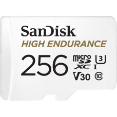 Sandisk High Endurance MicroSDXC 256 GB Class 10 UHS-I/U3 V30 card (SDSQQNR-256G-GN6IA)