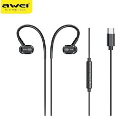 Awei Tc-6 Stereo Headphones Usb-C Black/Black