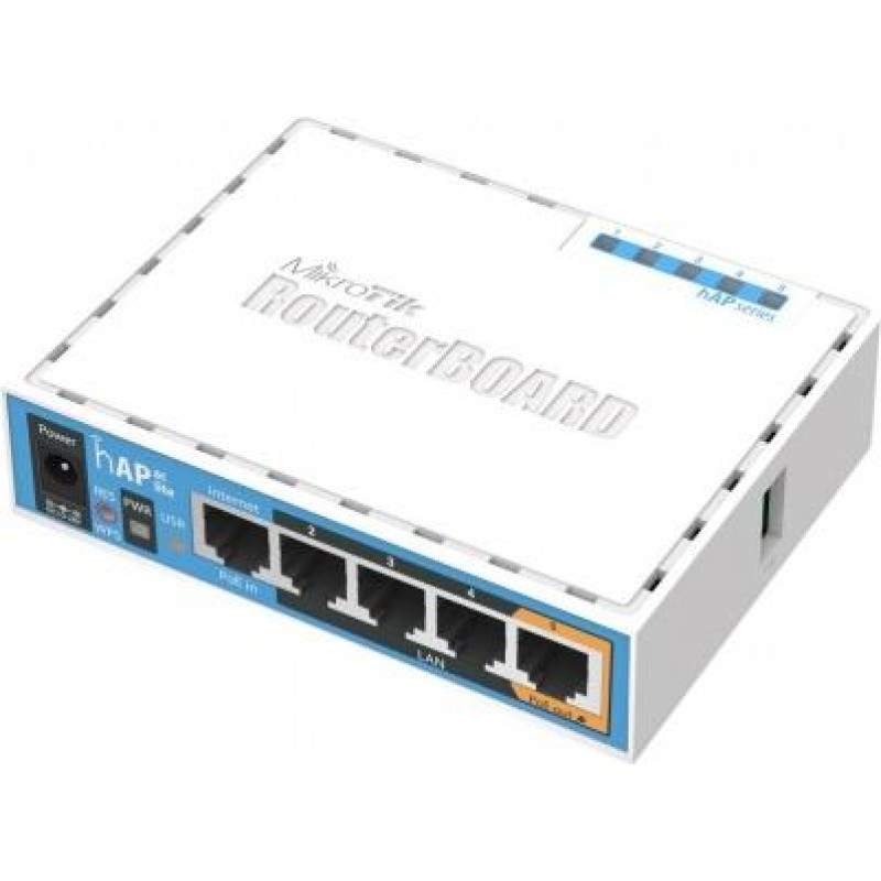 Mikrotik Router WiFi 5 Mikrotik hAP ac lite (RB952Ui-5ac2nD) 2,4GHz(2x2)/5GHz(1x1) 5p