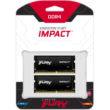 Kingston 64GB 3200MHz DDR4 CL20 SODIMM (Kit of 2) FURY Impact KF432S20IBK2/64