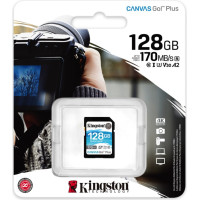 Kingston Karta Kingston Canvas Go! Plus SDXC 128 GB Class 10 UHS-I/U3 V30 (SDG3/128GB)