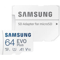Samsung Karta Samsung EVO Plus 2024 MicroSDXC 64 GB Class 10 UHS-I/U1 A1 V10 (MB-MC64SA/EU)