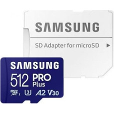 Samsung PRO Plus MicroSDXC 512 GB U3 A2 V30 Card (MB-MD512SA/EU)