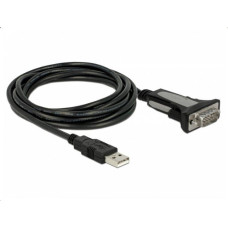 Delock AV Adapter USB 2.0 Type-A zu 1 x Seriell RS-232 DB9 3 m