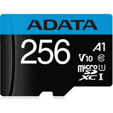 Adata Karta ADATA Premier MicroSDXC 256 GB Class 10 UHS-I/U1 A1 V10 (AUSDX256GUICL10A1-RA1)
