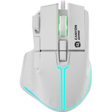 9-przyciskowa mysz do gier Canyon Fortnax GM-636 RGB biała