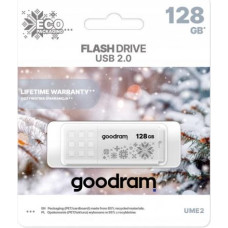 Goodram Pendrive GoodRam UME2-1280W00R11-WI (128GB; USB 2.0; kolor biały) WINTER
