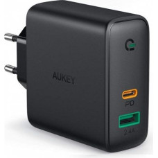 Aukey Wall Charger 2xUSB Power Delivery (1xUSB A+1xUSB C) 5.4A 30W Dynamic Detect PA-D1