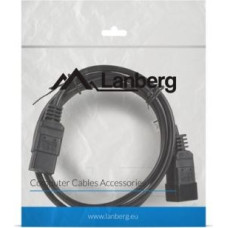 Kabel zasilający Lanberg IEC 320 C19 - C20, 1,8 m, czarny (CA-C19E-10CC-0018-BK)