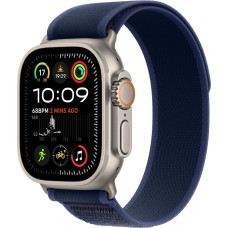 Apple Watch Ultra 2 GPS + Cellular 49 mm Natural Titanium Case with Blue Trail Loop - S/M