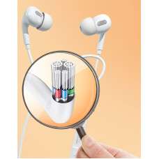 Wekome Wired headphones HiFi jack 3,5mm white