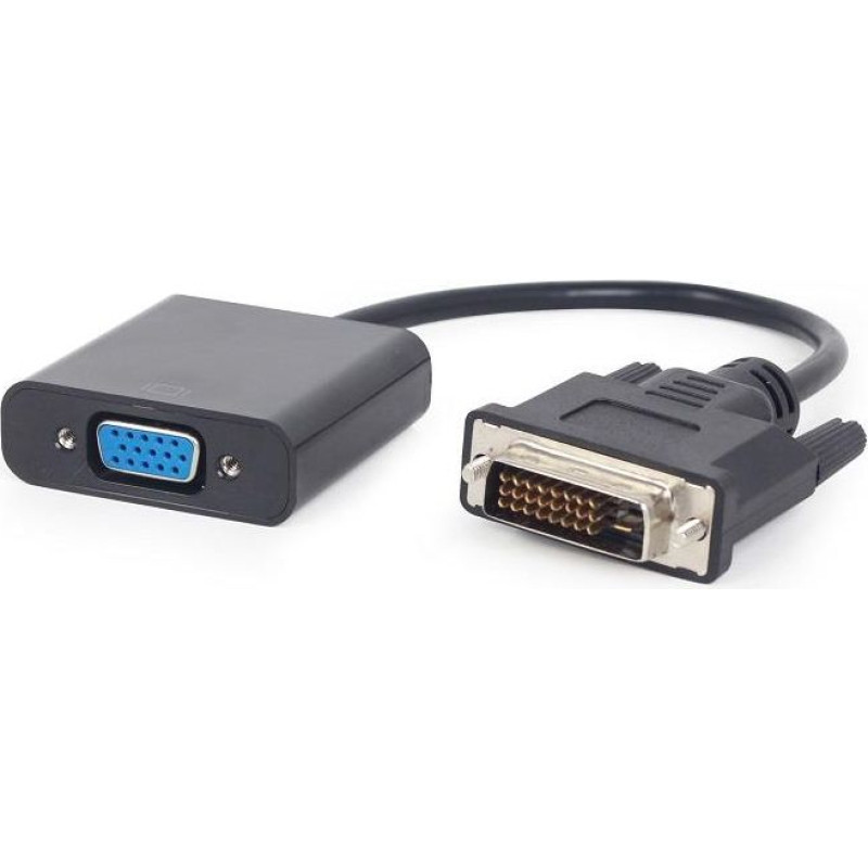 Gembird Adapter AV Gembird DVI-D - D-Sub (VGA) czarny (A-DVID-VGAF-01)