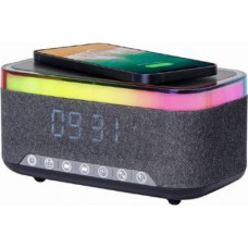 Gembird MOBILE CHARGER WRL&ALARM CLOCK/DAC-SPKBT-QC15-BK