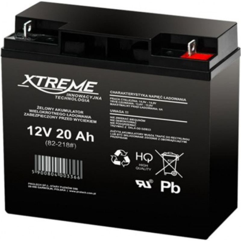 Akumulator żelowy 12V 20Ah XTREME