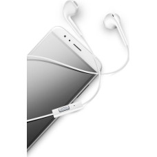 Cellular Line Headphones WHITE CAPSULE UNIV. MIC EARPHONE