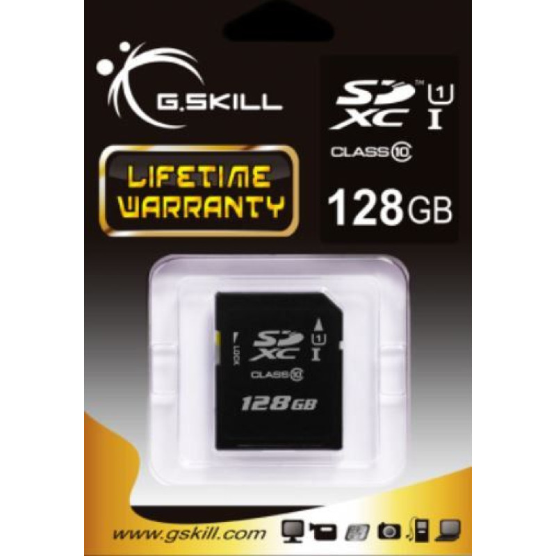 G.skill 128 GB + 128 GB Class 10 UHS-I SDXC Card (FF-SDXC128GN-U1)