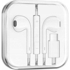 Denmen HEADPHONES UNIVERSAL HEADPHONES TYPE-C USB-C WHITE DR09