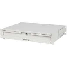 Lanberg 19-inch cabinet drawer 2U 360mm gray 2U/483x360mm load capacity up to 90kg 4-point assembly