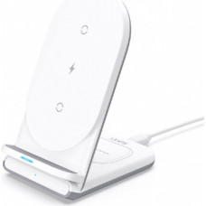 Aukey LC-A2 White Wireless Charger 2in1 USB-C