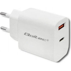 Qoltec Charger 18W 5-12V, 1.5-3A, USB C