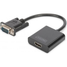 Konwerter Digitus VGA-HDMI FHD audio 3,5 mm