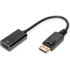 Adapter Digitus AV DisplayPort - HDMI czarny (AK-340415-002-S)