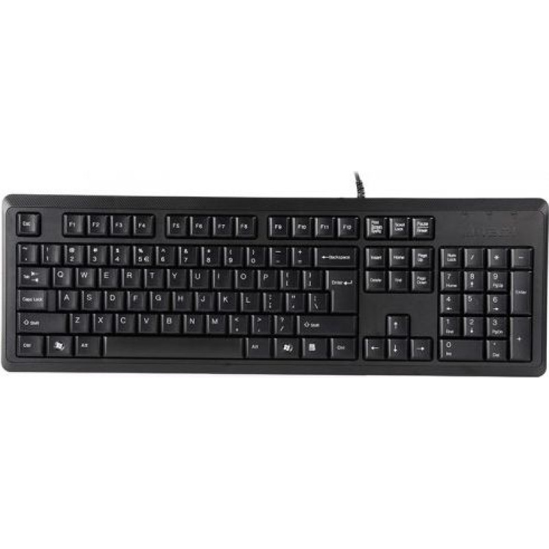 A4 Tech Klawiatura membranowa A4 TECH KR-92 A4TKLA46007 (USB 2.0; (US); kolor czarny)