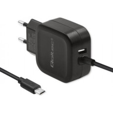 Qoltec Ładowarka sieciowa Qoltec 50189 (3400 mA; 17W; Micro USB, USB)