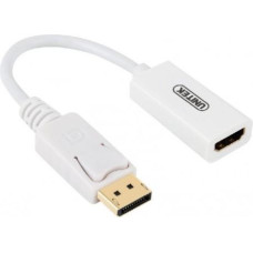 Adapter Unitek AV DisplayPort - HDMI biały (Y-6332)