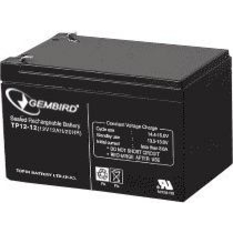 Gembird Akumulator uniwersalny GEMBIRD BAT-12V12AH (12000mAh)
