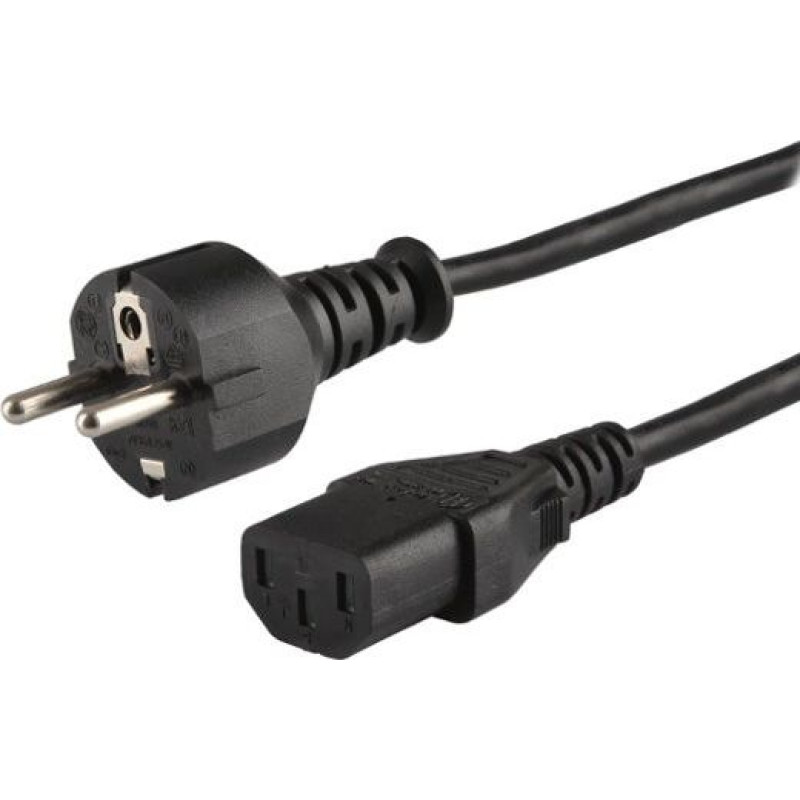 Savio Kabel zasilający Savio CL-138 (C13 / IEC C13 / IEC 320 C13 - Schuko M; 1,8m; kolor czarny)
