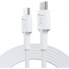 Green Cell USB-C - USB-C 2 m White cable (KABGC29W)
