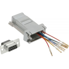 Adapter AV D-Sub (VGA) - RJ-45 srebrny (68889L)