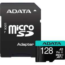 Adata Premier Pro MicroSDXC 128 GB Class 10 UHS-I/U3 A2 V30 Card (AUSDX128GUI3V30SA2-RA1)