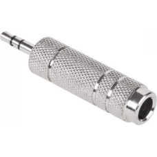 Noname Adapter AV Jack 3,5 mm - Jack 6,3 mm srebrny (ZLA0322)