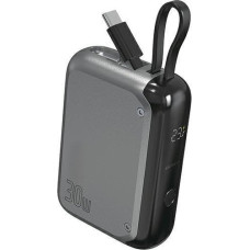 4Smarts Powerbank Powerbank Pocket mit USB-C Cable 10000mAh, spacegrau
