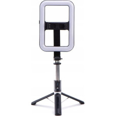 OEM Selfie stick Set / selfie holder with bluetooth remote control triopod for streaming with LED black 99X