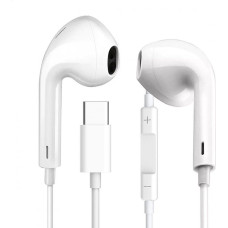 Fiesta EARPHONES WITH MIC USB-C WIRELESS HEADPHONES WITH MICROPHONE AND USB-C WHITE [45647].