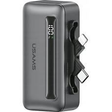 Usams Powerbank US-CD233 4500mAh USB-C, Lightning 20W PD Fast Charge grey/tarnish