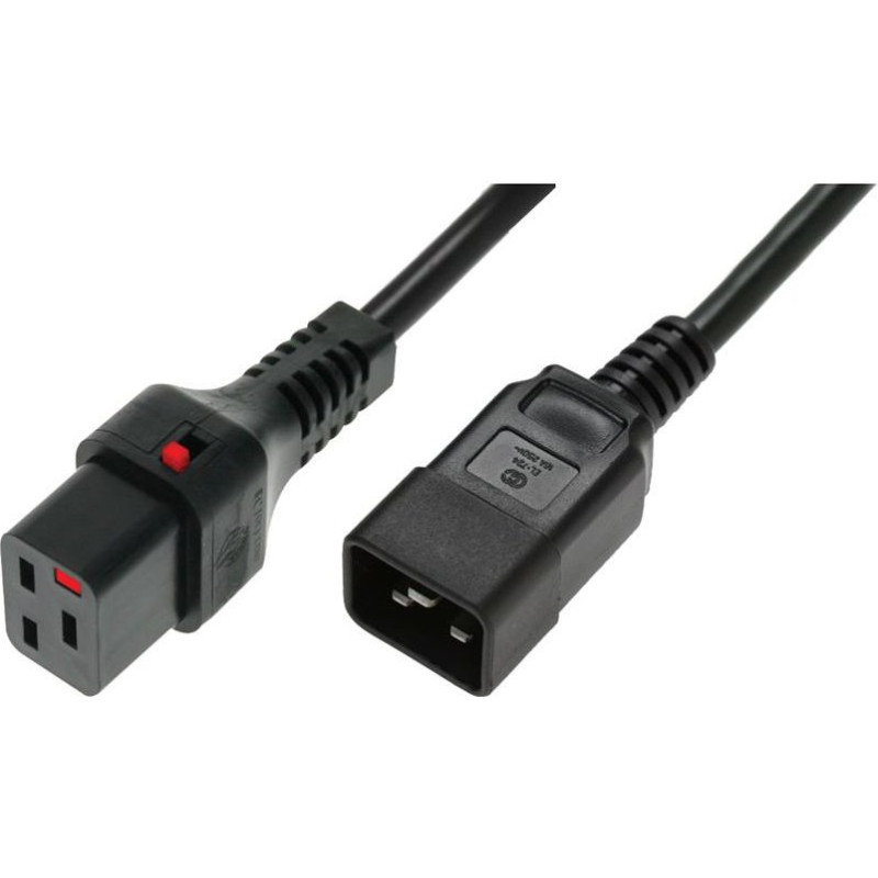 Kabel zasilający Digitus C20 - C19, 2 m, czarny (IEC-PC1285)