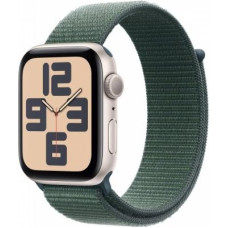 Apple Watch SE GPS 40 mm z aluminiową kopertą Starlight i sportową pętlą Lake Green